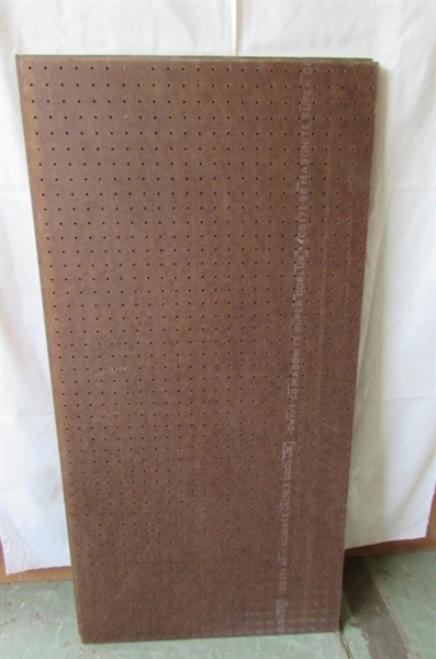 7 SHEETS OF 2' X 4' PEGBOARD