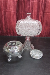 CRYSTAL CANDY DISH & MORE