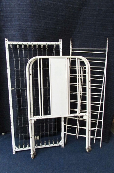 ANTIQUE CAST IRON CRIB PARTS FOR THE DIYer