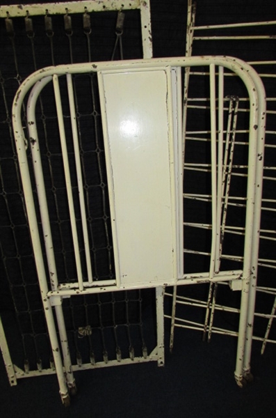 ANTIQUE CAST IRON CRIB PARTS FOR THE DIYer