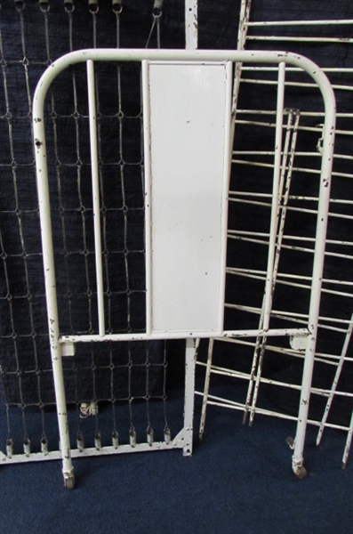 ANTIQUE CAST IRON CRIB PARTS FOR THE DIYer