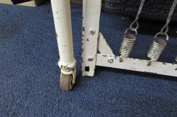 ANTIQUE CAST IRON CRIB PARTS FOR THE DIYer
