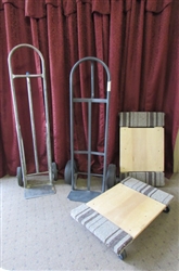 2 HAND TRUCKS & 2 FURNITURE DOLLIES