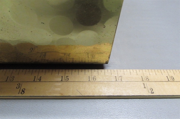 BRASS STORAGE BOX WITH HINGED LID