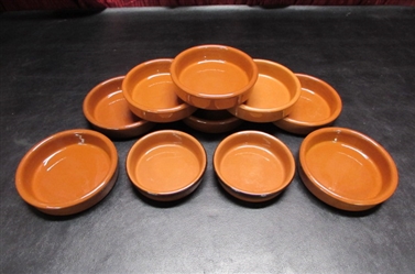 BRET BORTNER POTTERY BOWLS IN TERRA COTTA