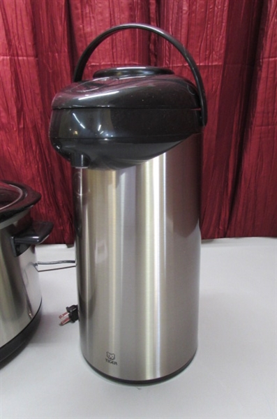 WEST BEND SLOW COOKER, MR. COFFEE COFFEE GRINDER & TIGER AIR POT