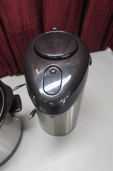 WEST BEND SLOW COOKER, MR. COFFEE COFFEE GRINDER & TIGER AIR POT