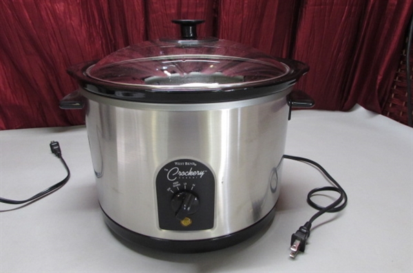 WEST BEND SLOW COOKER, MR. COFFEE COFFEE GRINDER & TIGER AIR POT