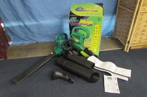 WEED EATER E-MAX SUPER ELECTRIC BLOWER/ VAC