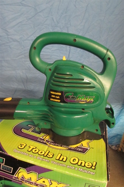 WEED EATER E-MAX SUPER ELECTRIC BLOWER/ VAC