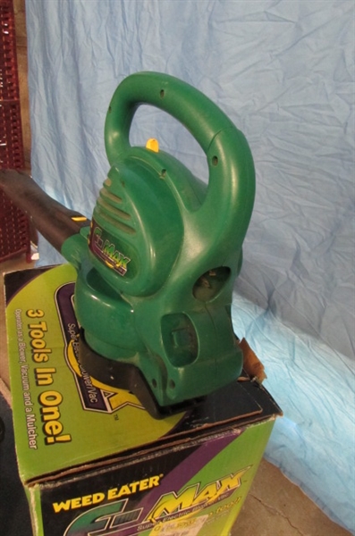 WEED EATER E-MAX SUPER ELECTRIC BLOWER/ VAC