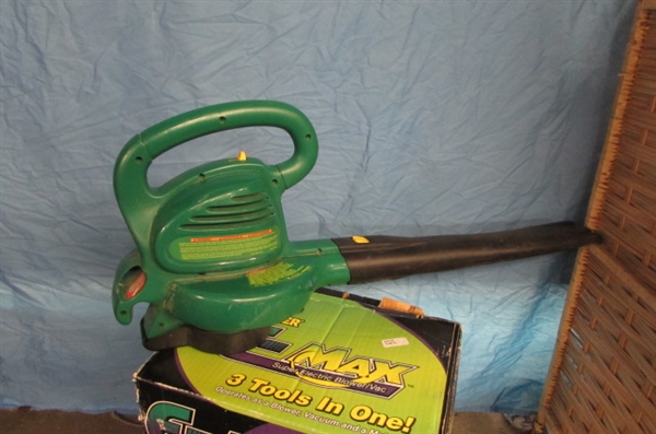WEED EATER E-MAX SUPER ELECTRIC BLOWER/ VAC