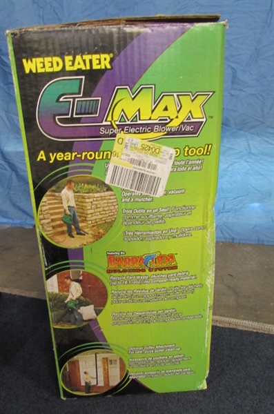 WEED EATER E-MAX SUPER ELECTRIC BLOWER/ VAC