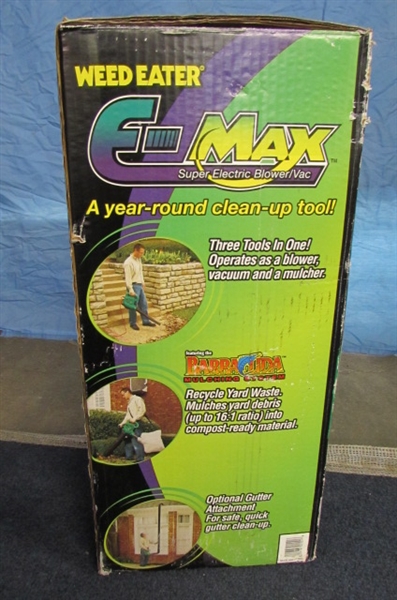 WEED EATER E-MAX SUPER ELECTRIC BLOWER/ VAC