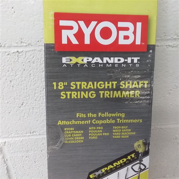 RYOBI 18 STRAIGHT SHAFT STRING TRIMMER EXPAND-IT ATTACHMENT