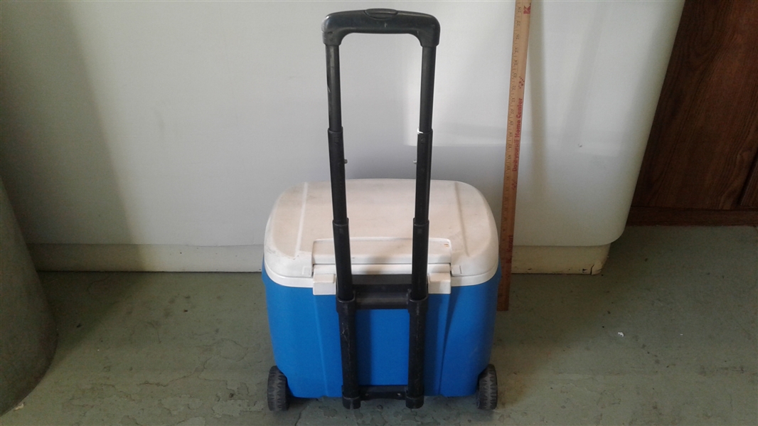 IGLOO PLAYMATE ICE CHEST AND ROLLING IGLOO ICE CHEST 