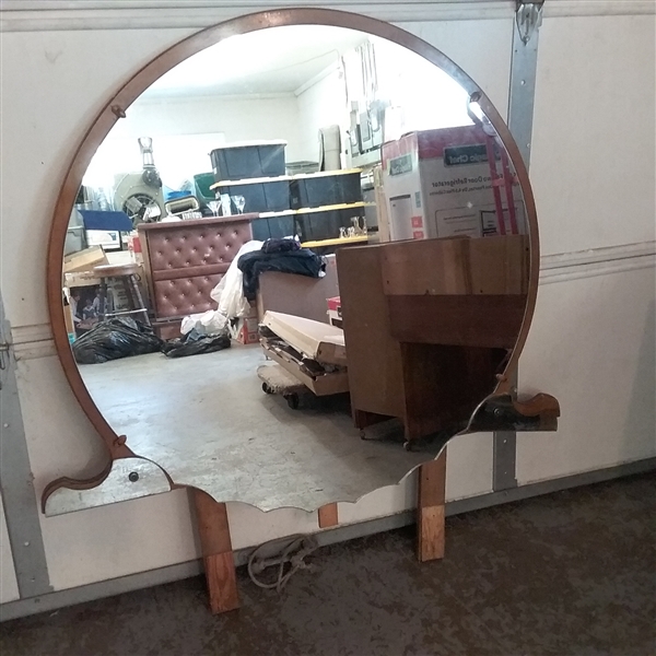 VINTAGE WATERFALL VANITY WITH MIRROR