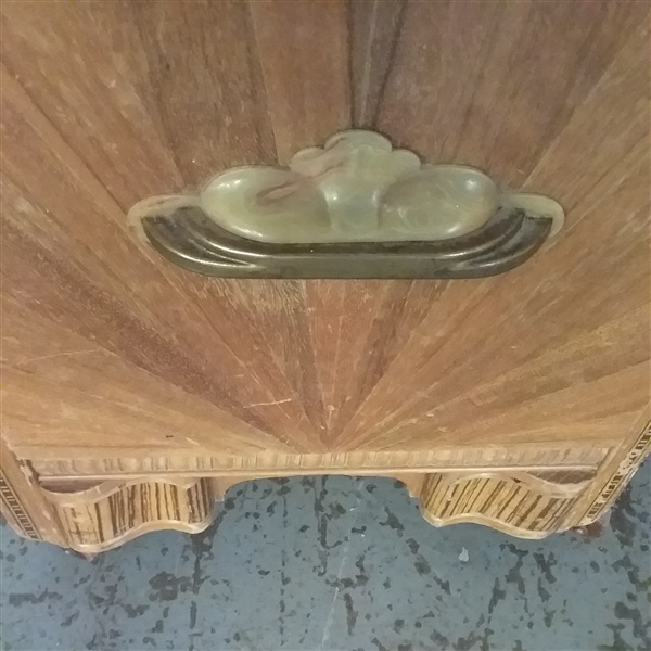 VINTAGE WATERFALL VANITY WITH MIRROR