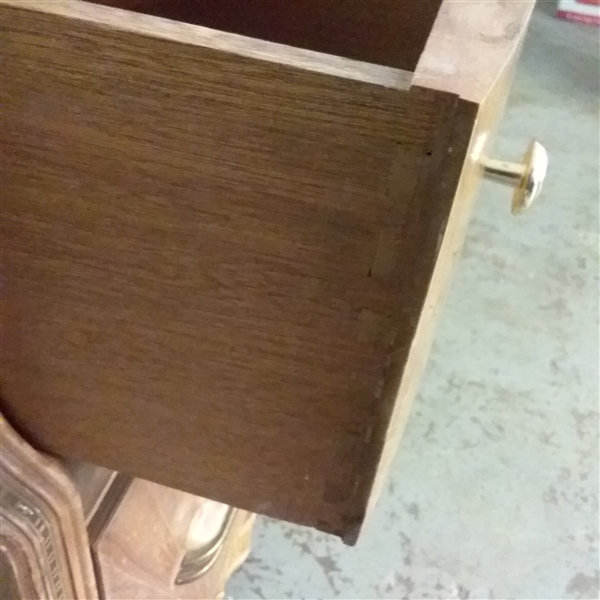 VINTAGE WATERFALL VANITY WITH MIRROR