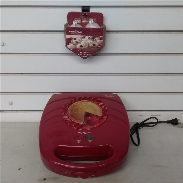 ELECTRIC MINI PIE MAKER & POCKET PIE PRESS