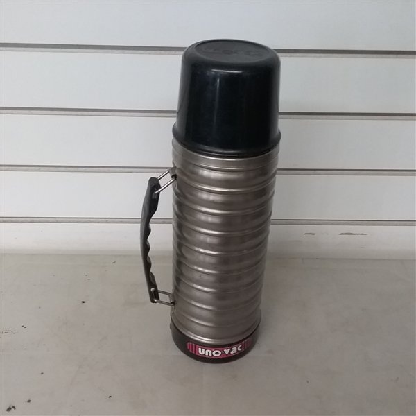 PERSONAL IGLOO COOLER AND 3 THERMOSES 