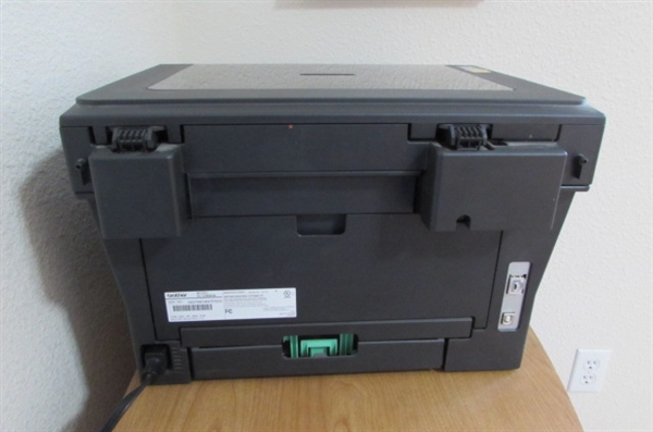 PRINTER STAND W/BROTHER LASER PRINTER & FILE BOX