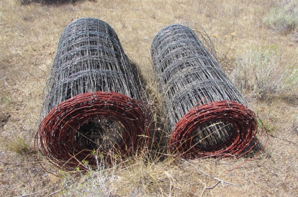 2 ROLLS OF WIRE FENCING