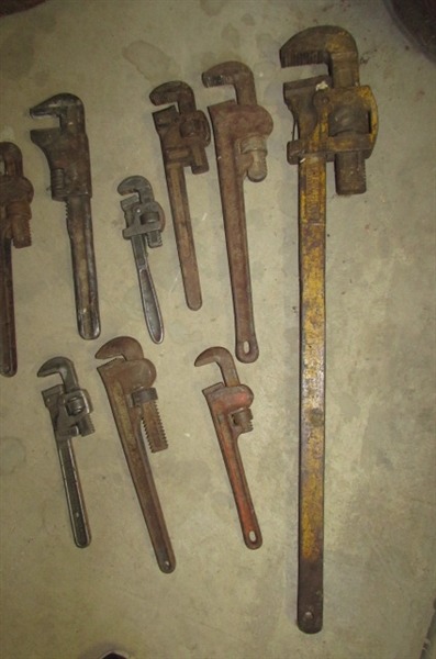 VINTAGE PIPE WRENCHES
