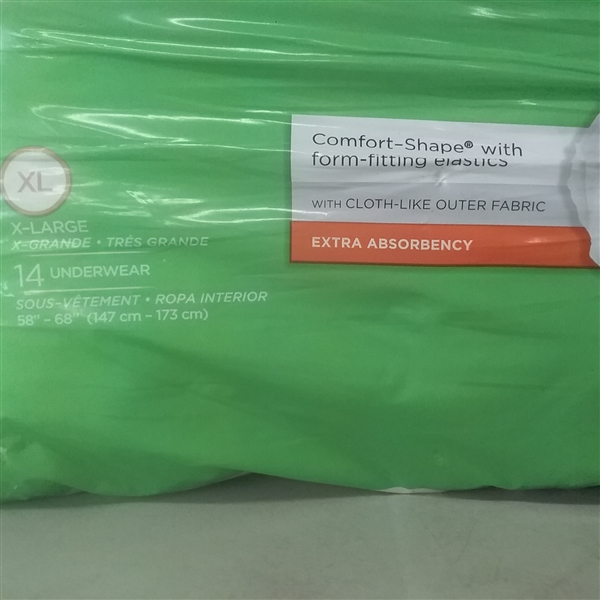 PREVAIL PER-FIT XL ADULT UNDERWEAR 14 PACK EXTRA ABSORBENCY