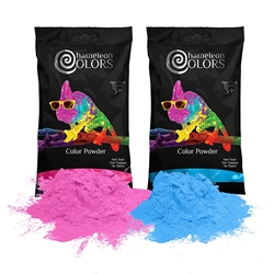 COLOR POWDER PACKETS- GENDER REVEAL/PARTIES/COLOR RUN- PINK AND BLUE 9 CT