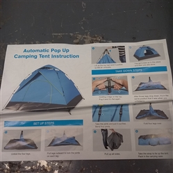 AUTOMATIC POP UP TENT 60 SECOND TENT