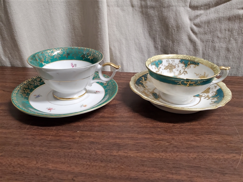 14 SETS FINE CHINA TEA CUPS & SAUCERS