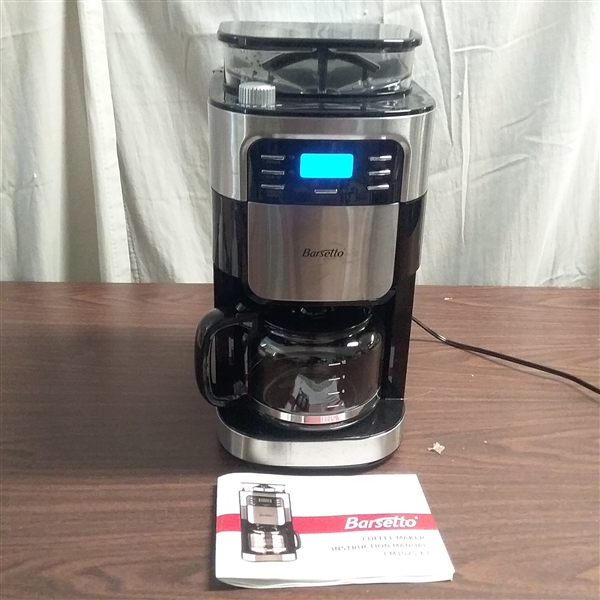 BARSETTO GRIND & BREW AUTOMATIC COFFEE MAKER