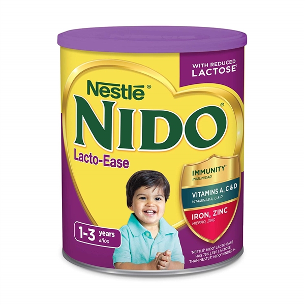 NESTLE NIDO WHOLE MILK POWDER LACTO-EASE REDUCED LACTOSE 1.76LB CANNISTER