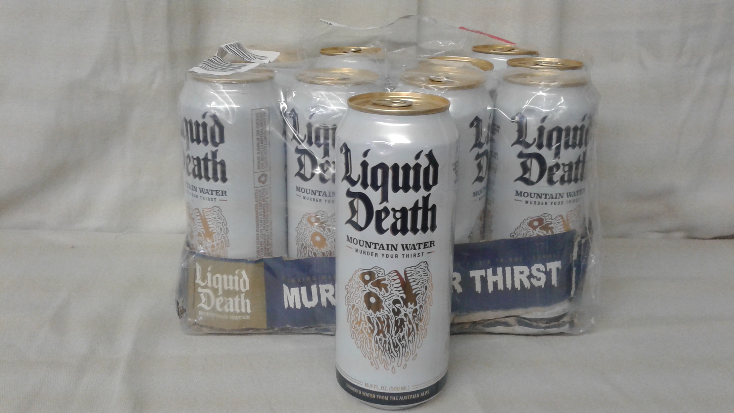 case of liquid death case of liquid death