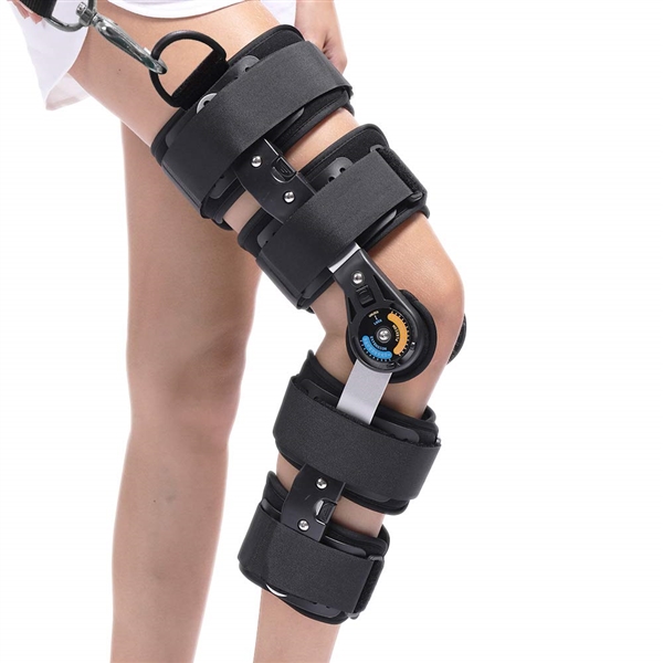 HINGED ADJUSTABLE KNEE/LEG BRACE IMMOBILIZER 