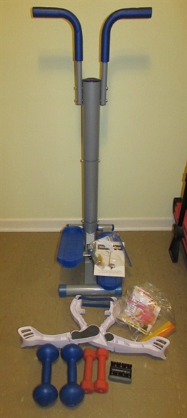 MINI STEPPER, WONDER ARMS & DUMBBELLS