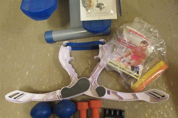 MINI STEPPER, WONDER ARMS & DUMBBELLS