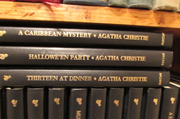 HUGE AGATHA CHRISTIE NOVEL COLLECTION WITH AUTOBIOGRAPHY