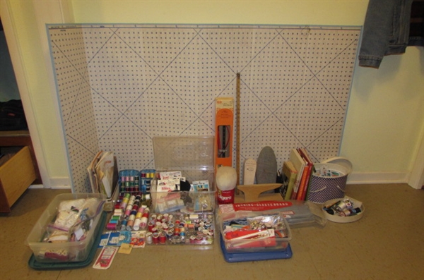 LARGE SEWING SUPPLY LOT