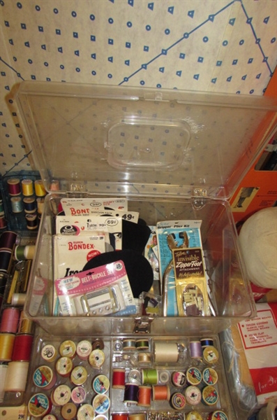 LARGE SEWING SUPPLY LOT