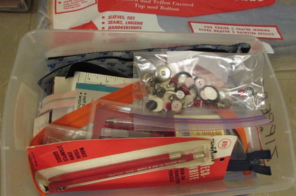 LARGE SEWING SUPPLY LOT