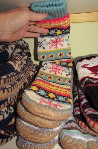 LADIES SLIPPERS & SLIPPER SOCKS