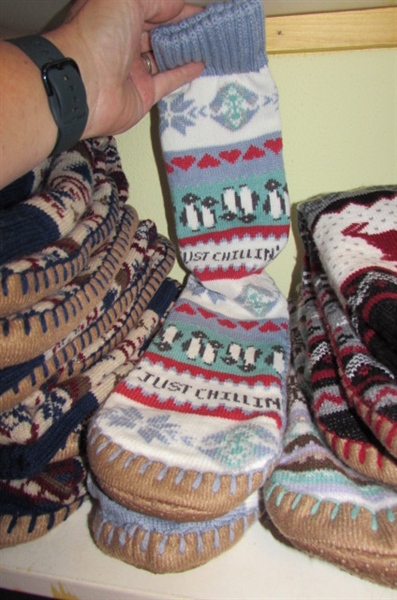 LADIES SLIPPERS & SLIPPER SOCKS
