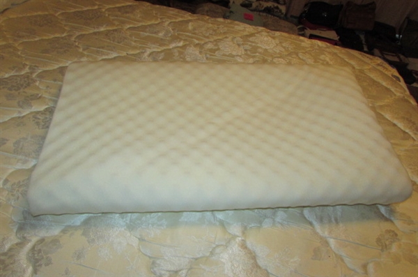 FULL SIZE BED WITH 'BROOKSTONE' WOODEN HEADBOARD