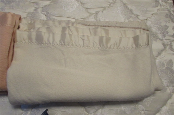 FULL SIZE BED WITH 'BROOKSTONE' WOODEN HEADBOARD