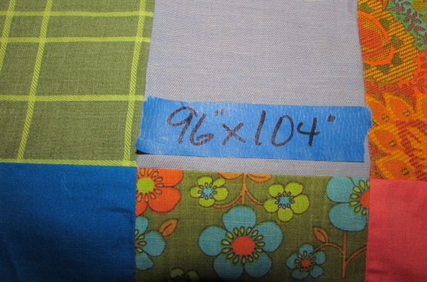 CRAZY QUILT TOP FOR FINISHING