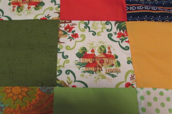 CRAZY QUILT TOP FOR FINISHING