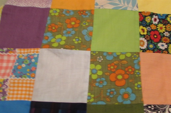 CRAZY QUILT TOP FOR FINISHING