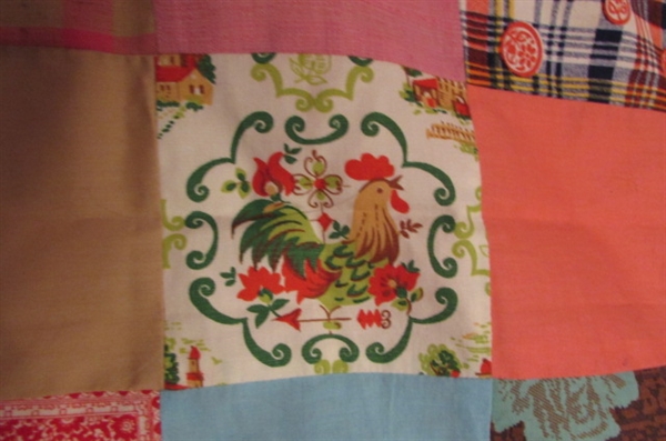 CRAZY QUILT TOP FOR FINISHING